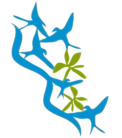 Logo do Parque (andorinhas carregando um galho)